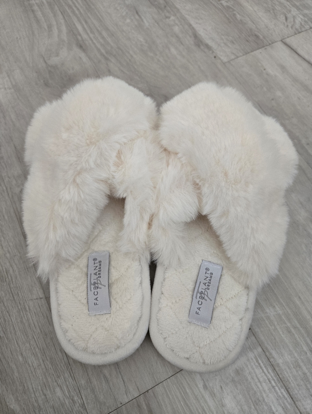 Faceplant Dreams Furry Slide House Slippers (7-8)
